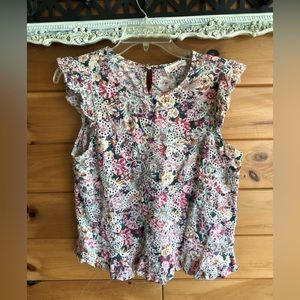 Solitaire Embroidered floral top (L)